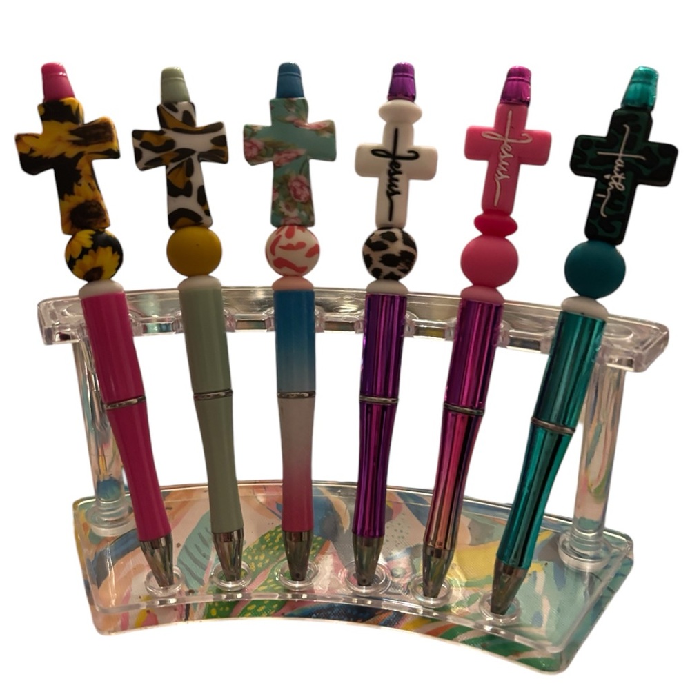 Colorful Cross Top Pens Set